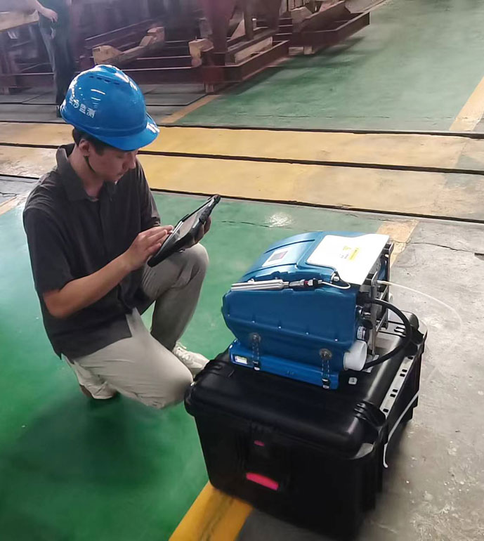長沙水泵廠非甲烷總烴濃度現場測試